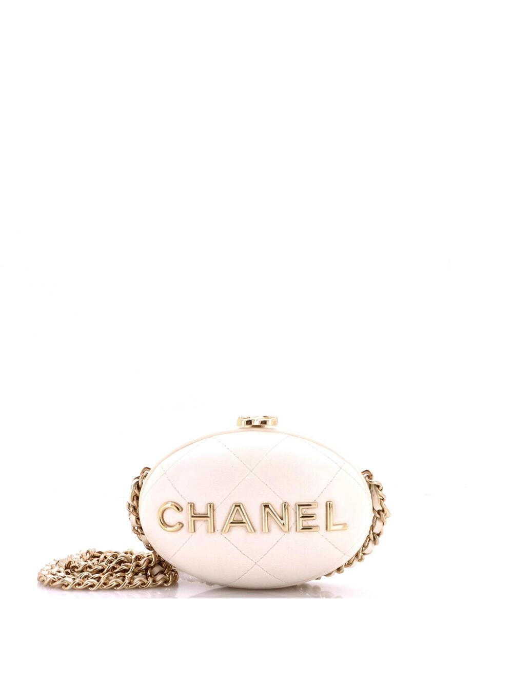 Chanel Oval Minaudiere Clutch On Chain #342482C20B